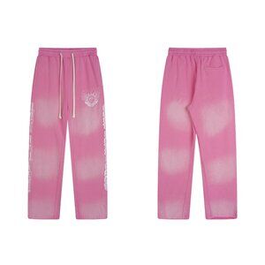Lost intricacy washed distressed pink sweatpants